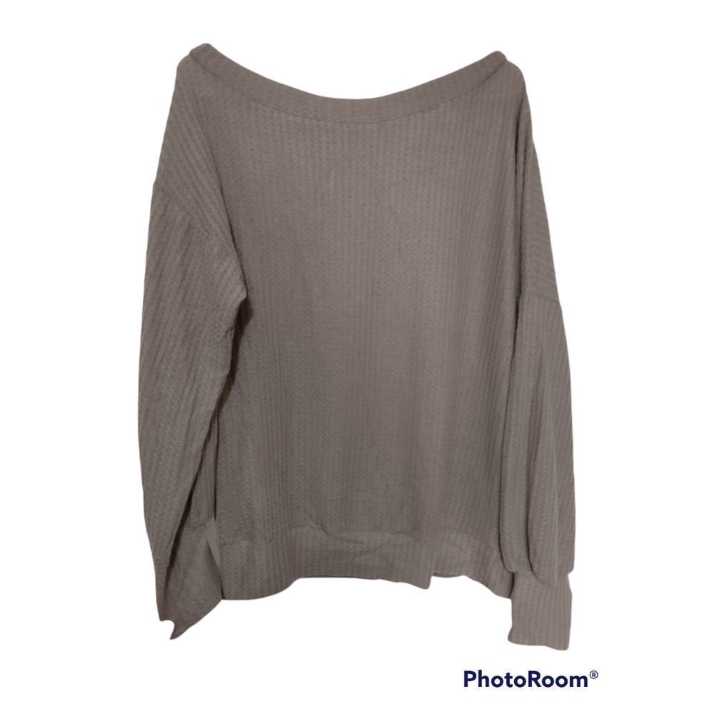 TongKiki Waffle Knit Off Shoulder Long sleeve Size XL
